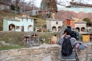 La televisione che riprende il presepe