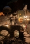 Il ponte sul fiume con neve