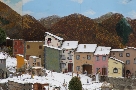 Lato osteria con neve