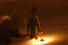 Personaggio con la neve