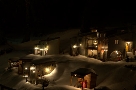 Notturna con neve lato ferriera