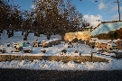 Panoramica con neve